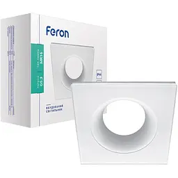 Світильник точковий Feron DL8920 MR16 G5.3 білий квадрат (1811)