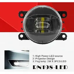Фари дод. модель Renault/HD/NS/MB/SZ Cars/RN198-LED/12V10W900Lm