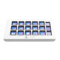 Стрім-консоль AJAZZ AKP153 / 15 клавіш / TFT-дисплей / Підтримка OBS та макросів / White - мініатюра 2