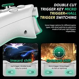 Бездротовий геймпад Z03 FPS для Android/iOS/Switch/ПК, 800 Гц, 3 режими - мініатюра 5