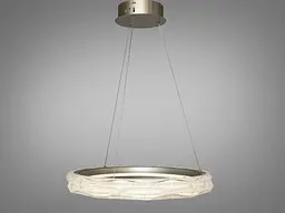 Підвісна LED-люстра для вітальні та спальні Diasha 583-500G з акриловим кільцем, пультом, 84 W, 50 см, 10-18m2 - мініатюра 2