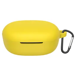 Силіконовий чохол для навушників Xiaomi Redmi Buds 4 Lite, Hang Case, жовтий, ультратонкий захисний кейс товщиною 2 мм, захист від подряпин, пилу та ударів, компактний, з карабіном для кріплення, ArmorStandart (ARM73549)