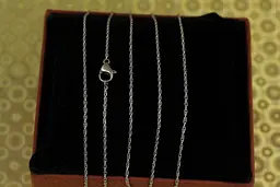 Ланцюг Xuping Jewelry корда 45 см 1 мм сріблястий