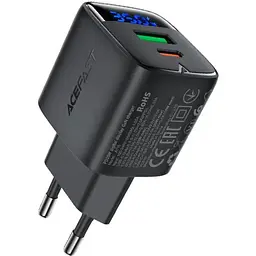 МЗП Acefast A116 PD35W+QC3.0 GaN (1USB-A/1C) Black