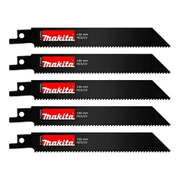 Набір полотен HSS 150 мм по дереву для шабельної пили Makita P-05000 (5 шт)