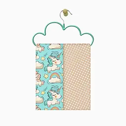 Пелюшки багаторазові Cosas дитячі Beige Unicorn 2 шт., 80х100 см, бежеві - мініатюра 3