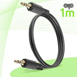 Аудіокабель AUX Mini-Jack 3,5 — Mini-Jack 3,5 Belkin MiniJack 1m Black - мініатюра 3