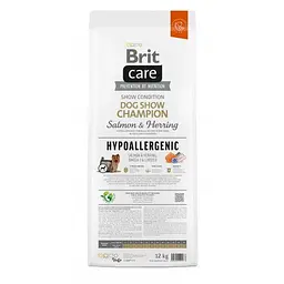 Сухий корм Brit Care Dog Hypoallergenic Dog Show Champion для виставкових собак, з лососем і оселедцем, 12 кг - мініатюра 4