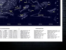 Світна карта зоряного неба - мініатюра 3
