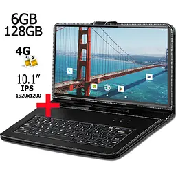 Планшет-телефон Hoozo Neo Tab 10 LTE 6GB/128GB DUAL SIM 10.1" IPS FULL HD 1920x1200 Dark blue + Чохол-клавіатура - мініатюра 2