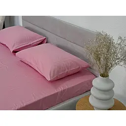 Простирадло Ecotton Brindal Rose на резинці сатин 200х200 см рожеве (24835) - мініатюра 3