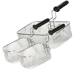 Фритюрниця електрична олійна з двома сітками XPRO R 5249 сіра (41022-R-5249) - мініатюра 4