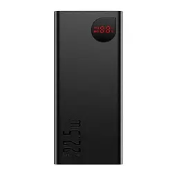 Зовнішній акумулятор (павербанк) Baseus Adaman Metal Digital 20000mAh 22.5W 2021 Editon Black (PPAD000101, PPADM20S)