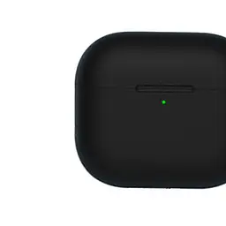 Чохол Blueo Liquid Silicone Case + Carbine для Apple AirPods 3 Black [64692] - мініатюра 2