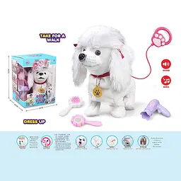 Інтерактивна іграшка A-Toys Собачка: ходить, повторює слова, рухає хвостиком і головою 55K-19 - мініатюра 2