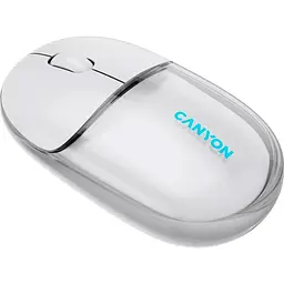 Миша Canyon OnClick 24 BT/ Wireless Transparent/White (CNS-CMSW24W) - мініатюра 6