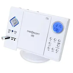 Стереосистема OneConcept V-12 MP3 CD плеєр USB SD AUX Білий (10006663) - мініатюра 3