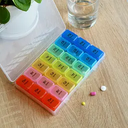 Органайзер для таблеток МВМ My Home PC-03 7 днів 17.5х10.7х2.7 см прозорий (PC-03 T) - мініатюра 11