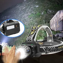 Ліхтар налобний BL BL-T701D-TG світлодіод TG датчик руху оптичний зум акумуляторний зарядка Type C функція Power Bank - мініатюра 4