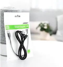 Кабель Ugreen US287 USB 2.0 to USB Type-C Cable Nickel Plating 3A 3 м Black (60826) - мініатюра 2