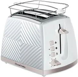 Тостер GrooWe 2 Slice 850Вт, підігрів, розморож., пластик, білий Russell Hobbs kuh0014883