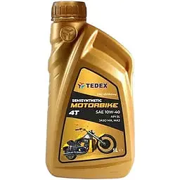 Олива моторна напівсинтетична Tedex Motorbike 4T SAE: 10W-40 1 л (163617)