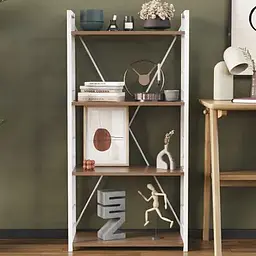 Етажерка 4/60 Ferrum-decor Серії Коннект 120x60x28 білий ДСП Дуб Сонома Трюфель 16мм (FRD-104246)