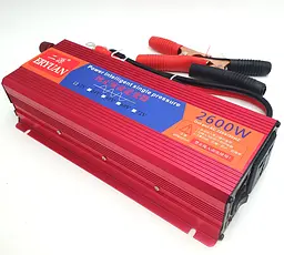 Автоінвертор 12 V-220 V перетворювач напруги з чистою синусоїдою для котла, насоса та холодильника 2600 W Eryuan 12 V-220 V 2600 Вт - мініатюра 4