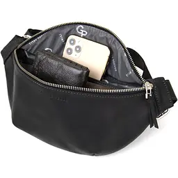 Бананка поясна унісекс вінтажна GRANDE PELLE 25,5х12,5х7 см sum0013955 - мініатюра 6