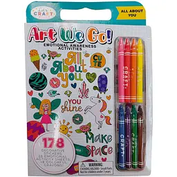 Розмальовка  Let's Craft Art We Go "Все про тебе" з наліпками та восковими крейдами