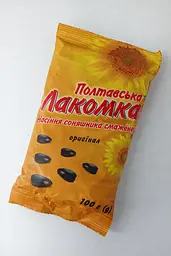 Насіння соняшника смажене Полтавська Лакомка Оригінал 100 г (30 шт/уп.)