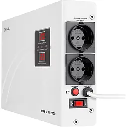 Стабілізатор напруги Real-El Stab Slim-2000 White [EL122400008] [112005] - мініатюра 2