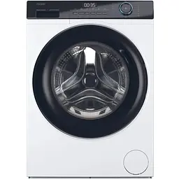 Пральна машина Haier фронтальна 7 кг 1400 A+++ 44 см дисплей пара інвертор люк чорний прямий привід білий
