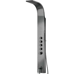 Душова панель Corsan Samsara graphite gunmetal з виливом S003MGMW, Графіт