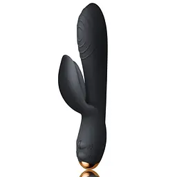 Вібратор-кролик Rocks Off Every Girl з 2 моторами та LED-підсвічуванням (Black)