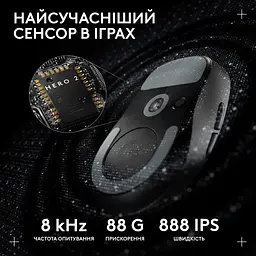 Миша комп'ютерна Logitech Pro X Superlight 2 Dex Black (910-007357, 910-007359) - мініатюра 7