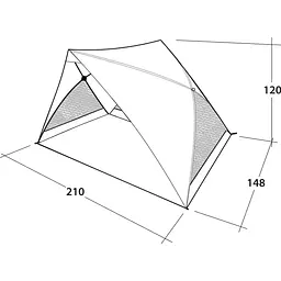 Намет пляжний Outwell Beach Shelter Formby Blue (111229) - мініатюра 2