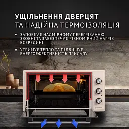 Електрична піч Perfelli MIRAGE 48 IVORY - мініатюра 3