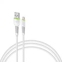 Дата кабель USB 2.0 AM to Lightning 1.2m CBFLEXL1 white Intaleo (1283126487460)