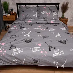Комплект постільної білизни Moon&Star Дитячий 110x140 см наволочки 2x40x60 см Paris Moments Бязь Gold Люкс - мініатюра 2