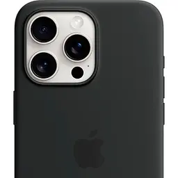 Чохол Silicone Case with MagSafe для Apple iPhone 15 Pro Max Black AAA [93253] - мініатюра 4