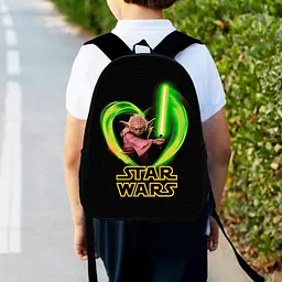 Рюкзак дитячий Йода "Star Wars" 34х27см, міський ранець для хлопчика з принтом (00453)