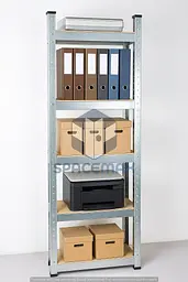 Стелаж металевий 200×60×60 оцинкований самозбірний SPACEMAX