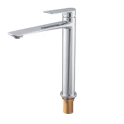 Змішувач для умивальника Koer KB-11028-01 високий KR5293 Хром - мініатюра 7
