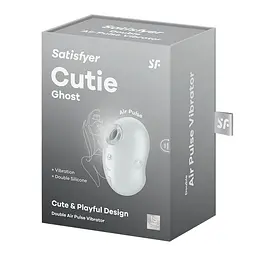 Вакуумний кліторальний стимулятор із вібрацією Satisfyer Cutie Ghost White Satisfyer SX0573 99366 - мініатюра 2