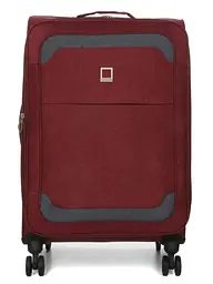 Валіза Середня (M) тканинна Airtex Worldline Tirana 608 на 4 колесах 65x41x23см 69л Бордовий - мініатюра 3