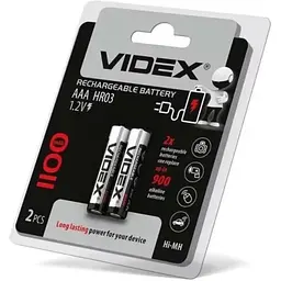 Акумулятор Videx R03 1100mAh (передзаряд) BLI 2