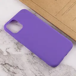 Силіконовий чохол Candy для Apple iPhone 14 Plus (6.7) Бузковий - мініатюра 4