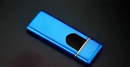 Зажигалка электронная GRAND USB спиральная аккумуляторная зарядка от microUSB синяя - миниатюра 10