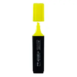 Канцелярський маркер для тексту BUROMAX BM.8902-08 водяна основа, жовтий